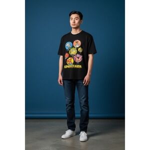 Nickelodeon SpongeBob SquarePants T-Shirt Kids S Black Good Graffiti Graphic